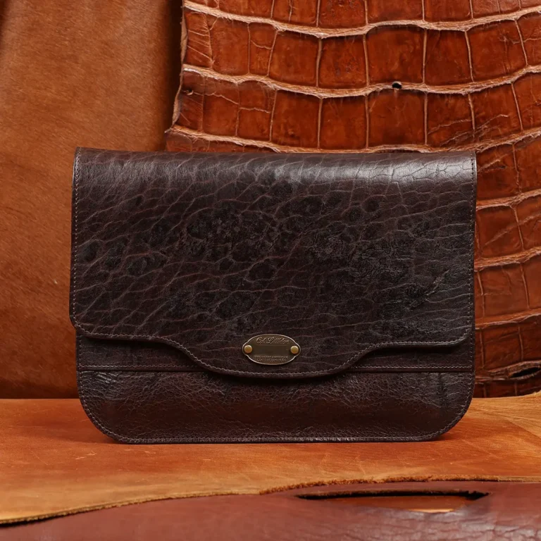 american buffalo pocket made of colonel private stock rugged leather