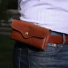 No. 48 XL Leather Phone Holster - Vintage Brown