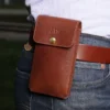 No. 60 Leather Phone Holster - Vintage Brown