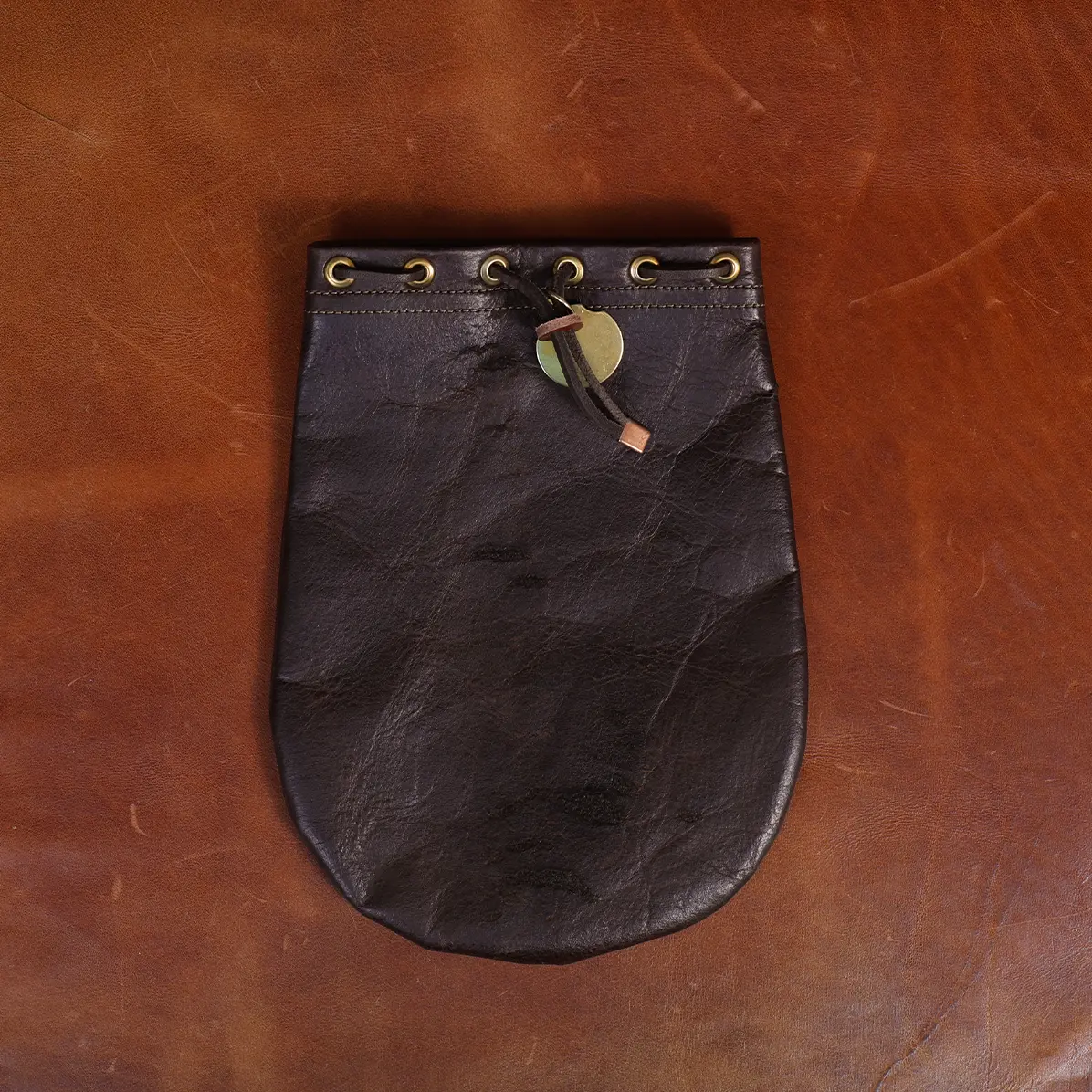 View larger image of front side of the large sized possibles bag in colonel's private stock collection
