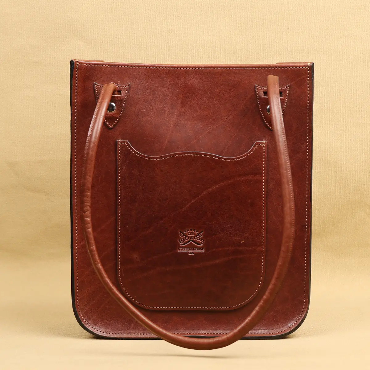 View larger image of Branded - Leather Steeplechase Tote/Purse - Private Stock - Cps Lst 5 6 B Back View