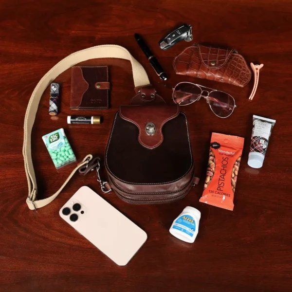 Leather Gadabout Crossbody Bag