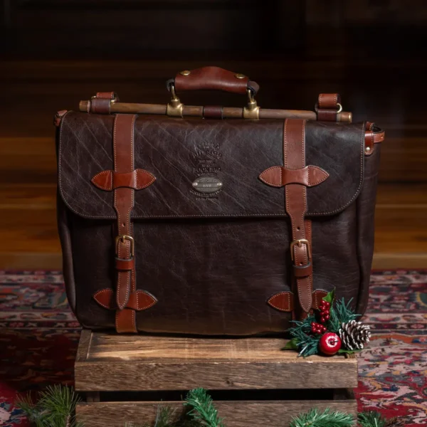 No. 83 Leather Messenger Book Bag – American Buffalo