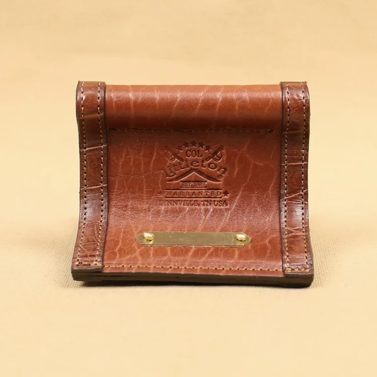 leather business card holder - colonel's private stock