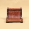 leather business card holder - colonel's private stock