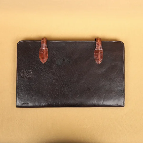 Rugged – No. 28 Legal Size Leather Portfolio – American Buffalo – Private Stock