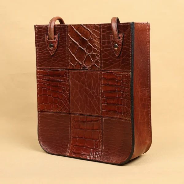 Alligator – American Buffalo Leather Steeplechase Tote/Purse – Private Stock