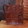 Alligator - American Buffalo Leather Steeplechase Tote/Purse - Private Stock