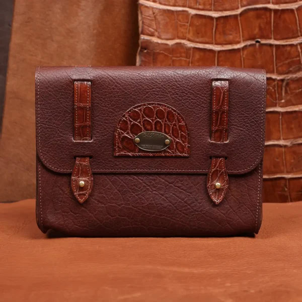 No. 2 Leather Bible Case in Tobacco Buffalo – Private Stock