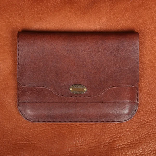 No. 11 Leather Composition Pocket in Burgundy American Buffalo – Private Stock