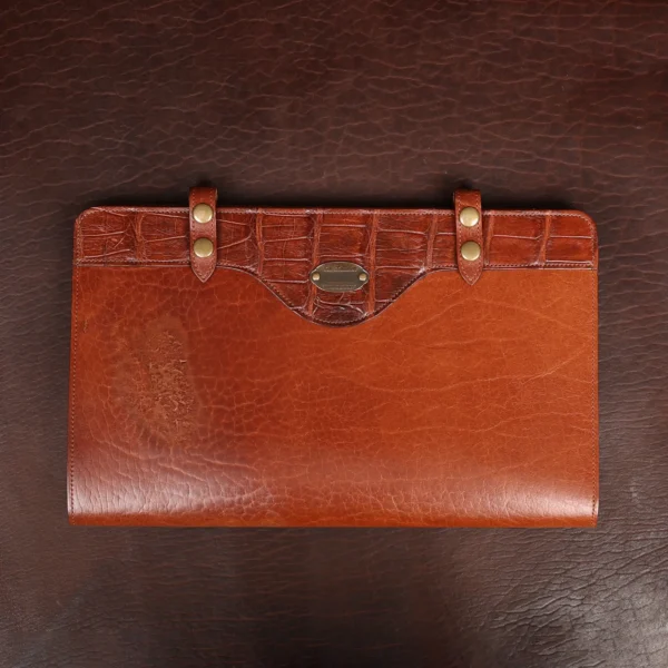 Rugged – No. 28 Legal Size Leather Portfolio – American Buffalo – Private Stock