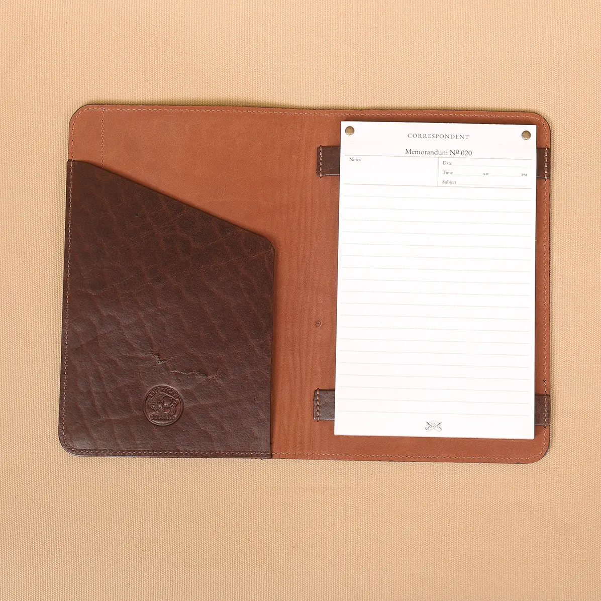 View larger image of Leather Travel Portfolio - Private Stock - Cps Lpft Ab Open View