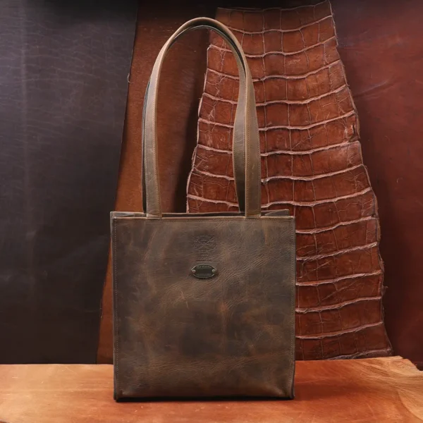Rugged – No. 9B Leather Tote – Private Stock