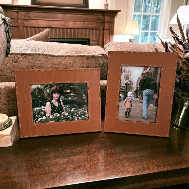 No. 10 Calfskin Leather Picture Frame 5x7