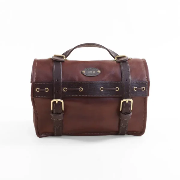 No. 66 Leather Toiletry Bag – American Steerhide with Buffalo Trim
