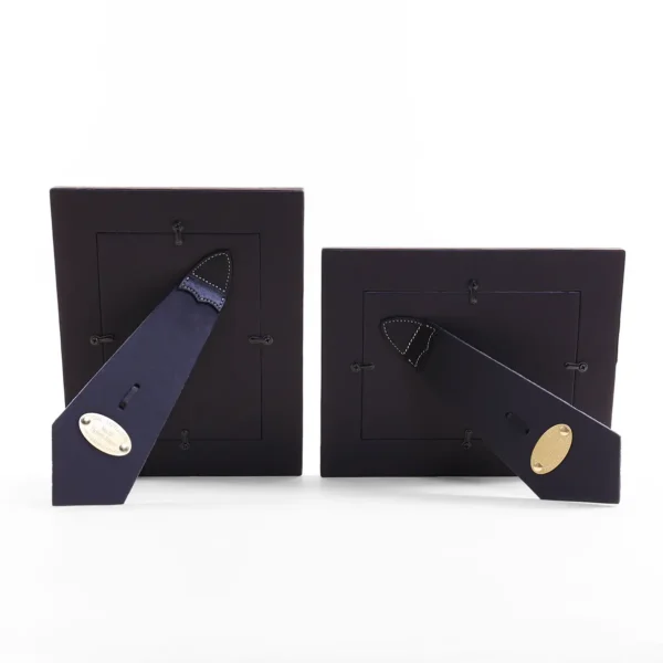 No. 10 Full-Grain American Calfskin 5×7 Leather Picture Frame with Buckle – Private Stock